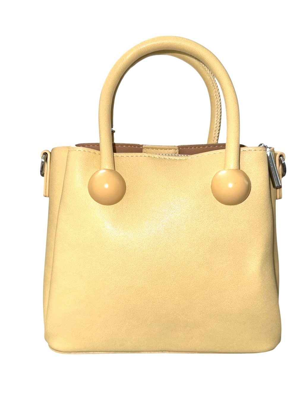 Boutique Soft Smooth Vegan Leather Mini Shopper w/x-body strap - NWT